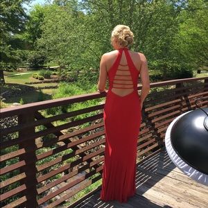 Beautiful red prom dress